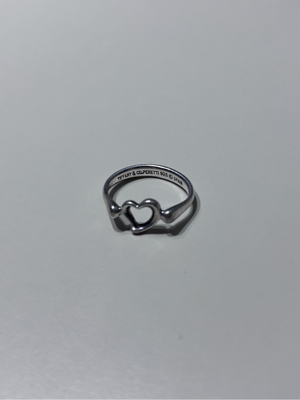 Tiffany & Co. Elsa Peretti Sterling Silver Heart Ring